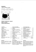 Load image into Gallery viewer, SONY PS-6750 OWNERS INSTRUCTION MANUAL ENGLISH FRANCAIS DEUTSCH STEREO TURNTABLE SYSTEM