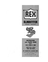Load image into Gallery viewer, US BLINDSTITCH REX 618 618-6 808 INSTRUCTION MANUAL IN ENGLISH SEWING MACHINE