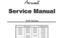 Load image into Gallery viewer, AIRWELL CAD024 YUD SERIES SERVICE MANUAL BOOK IN ENGLISH AIR CONDITIONERS
