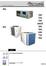 Load image into Gallery viewer, AIRWELL DK DN 206 256 306 406M 406 506 606 756 906 INSTALLATION AND MAINTENANCE MANUAL BOOK IN ENGLISH SPLIT SYSTEM AIR CONDITIONERS