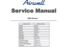 Load image into Gallery viewer, AIRWELL EDS SERIES SERVICE MANUAL BOOK IN ENGLISH HEAT PUMP AIR CONDITIONERS