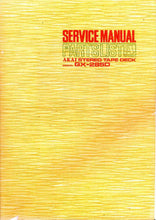 Load image into Gallery viewer, AKAI GX-285D SERVICE MANUAL BOOK IN ENGLISH STEREO TAPE DECK