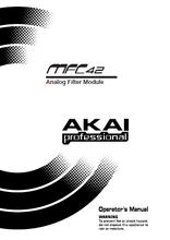Load image into Gallery viewer, AKAI MFC42 OPERATOR'S MANUAL BOOK IN ENGLISH ANALOG FILTER MODULE