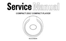 Load image into Gallery viewer, AKAI PD-X3780SR SERVICE MANUAL BOOK IN ENGLISH CD COMPACT PLAYER