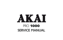 Load image into Gallery viewer, AKAI PRO 1000 SERVICE MANUAL BOOK IN ENGLISH STEREO TAPE RECORDER