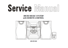 Load image into Gallery viewer, AKAI QX-D3100 SERVICE MANUAL BOOK IN ENGLISH MICRO MUSIC SYSTEM
