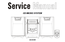 Load image into Gallery viewer, AKAI QX-D3305 SERVICE MANUAL BOOK IN ENGLISH CD MICRO SYSTEM