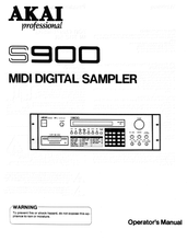 Load image into Gallery viewer, AKAI S900 OPERATOR'S MANUAL BOOK IN ENGLISH MIDI DIGITAL SAMPLER