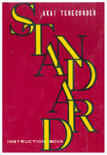 Load image into Gallery viewer, AKAI TERECORDER STANDARD INSTRUCTION BOOK IN ENGLISH TAPE RECORDER