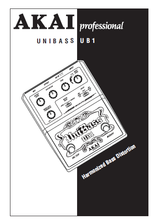 Load image into Gallery viewer, AKAI UNIBASS UB1 OPERATOR'S MANUAL BOOK IN ENGLISH HARMONIZED BASS DISTORTION