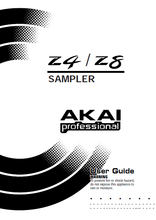 Load image into Gallery viewer, AKAI Z4 Z8 USER GUIDE BOOK IN ENGLISH SAMPLER