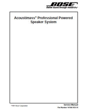 Load image into Gallery viewer, BOSE ACOUSTIMASS PROFESSIONAL SERVICE MANUAL BOOK IN ENGLISH POWERED SPEAKER SYSTEM