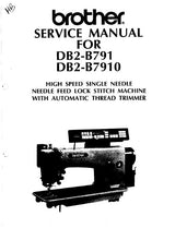 Load image into Gallery viewer, BROTHER DB2-B791 DB2-B7910 SERVICE MANUAL BOOK IN ENGLISH SEWING MACHINE