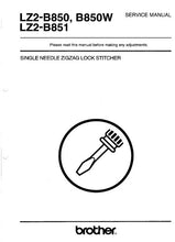 Load image into Gallery viewer, BROTHER LZ2-B850 LZ2-B850W LZ2-B851 SERVICE MANUAL BOOK IN ENGLISH SEWING MACHINE