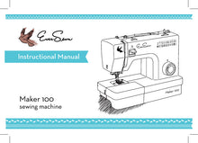 Load image into Gallery viewer, EVERSEWN MAKER 100 INSTRUCTION MANUAL BOOK IN ENGLISH SEWING MACHINE