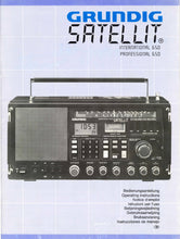 Load image into Gallery viewer, GRUNDIG SATELLIT 650 INTERNATIONAL 650 PROFESSIONAL 650 OPERATING INSTRUCTIONS BOOK IN ENGLISH RADIO