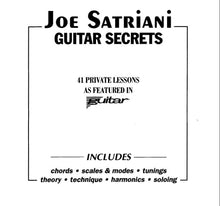 Load image into Gallery viewer, GUITAR SECRETS JOE SATRIANI 39 PAGES IN ENGLISH 41 PRIVATE LESSONS WITH TABLATURE
