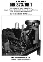 Load image into Gallery viewer, JUKI BR-1 MB-373 ENGINEERS MANUAL BOOK IN ENGLISH SEWING MACHINE
