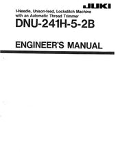 Load image into Gallery viewer, JUKI DNU-241H-5-2B ENGINEERS MANUAL BOOK IN ENGLISH SEWING MACHINE