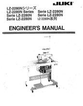 Load image into Gallery viewer, JUKI LZ-2280N SERIES ENGINEERS MANUAL BOOK IN ENGLISH SEWING MACHINE