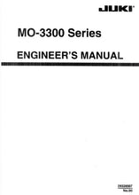 Load image into Gallery viewer, JUKI MO-3300 SERIES ENGINEERS MANUAL BOOK IN ENGLISH SEWING MACHINE