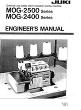 Load image into Gallery viewer, JUKI MOG-2400 MOG-2500 ENGINEERS MANUAL BOOK IN ENGLISH SEWING MACHINE