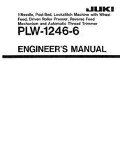 Load image into Gallery viewer, JUKI PLW-1246-6 ENGINEERS MANUAL BOOK IN ENGLISH SEWING MACHINE
