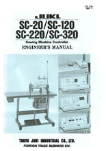 Load image into Gallery viewer, JUKI SC-20 SC-120 SC-220 SC-320 ENGINEERS MANUAL BOOK IN ENGLISH SEWING MACHINE CONTROLLER