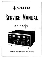 Load image into Gallery viewer, KENWOOD 9R-59DS TRIO SERVICE MANUAL BOOK IN ENGLISH ALL BAND COMMUNICATIONS RECEIVER