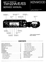 Load image into Gallery viewer, KENWOOD TM-221A TM-221E TM-221ES SERVICE MANUAL BOOK IN ENGLISH 144MHz FM TRANSCEIVER