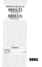 Load image into Gallery viewer, KORG 880AD 880DA SERVICE MANUAL BOOK IN ENGLISH AD CONVERTER DA CONVERTER