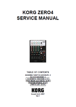 Load image into Gallery viewer, KORG ZERO4 SERVICE MANUAL BOOK IN ENGLISH LIVE CONTROL MIXER