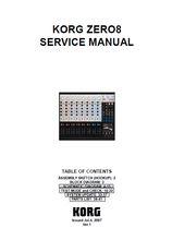 Load image into Gallery viewer, KORG ZERO8 SERVICE MANUAL BOOK IN ENGLISH LIVE CONTROL MIXER