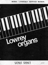 Load image into Gallery viewer, LOWREY LC98KSG-1 VENUS SPINET SERVICE MANUAL BOOK IN ENGLISH ORGAN