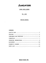Load image into Gallery viewer, MITSUBISHI DA-M10 SERVICE MANUAL IN ENGLISH POWER LEVEL METER