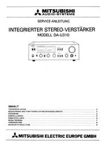 Load image into Gallery viewer, MITSUBISHI DA-U310 SERVICEANLEITUNG BUCH DEUTSCH INTEGRIERTER STEREO VERSTARKER