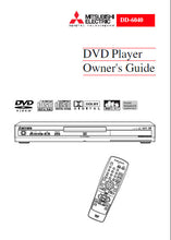 Load image into Gallery viewer, MITSUBISHI DD-6040 OWNERS GUIDE BOOK IN ENGLISH DVD PLAYER