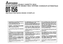 Load image into Gallery viewer, MITSUBISHI DT-156 INSTRUCTION BOOK UND BEDIENUNGSANLEITUNG IN ENGLISH UND DEUTSCH AUTO CHANGER DOUBLE CASSETTE DECK