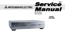 Load image into Gallery viewer, MITSUBISHI HD-6000 SERVICE MANUAL BOOK IN ENGLISH SET TOP BOX