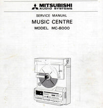 Load image into Gallery viewer, MITSUBISHI MC-8000 SERVICE MANUAL BOOK IN ENGLISH MUSIC CENTRE