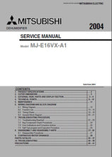 Load image into Gallery viewer, MITSUBISHI MJ-E16VX-A1 SERVICE MANUAL BOOK IN ENGLISH DEHUMIDIFIER