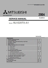 Load image into Gallery viewer, MITSUBISHI MJ-E20TX-A1 SERVICE MANUAL BOOK IN ENGLISH DEHUMIDIFIER