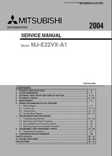 Load image into Gallery viewer, MITSUBISHI MJ-E22VX-A1 SERVICE MANUAL BOOK IN ENGLISH DEHUMIDIFIER
