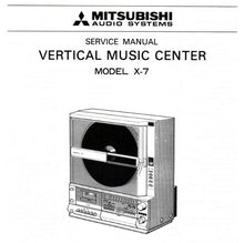 Load image into Gallery viewer, MITSUBISHI X-7 SERVICE MANUAL BOOK IN ENGLISH VERTICAL MUSIC CENTER