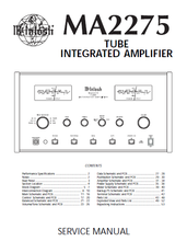 Load image into Gallery viewer, McINTOSH MA2275 SERVICE MANUAL BOOK IN ENGLISH TUBE INTEGRATED AMPLIFIER