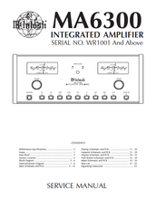 Load image into Gallery viewer, McINTOSH MA6300 SERVICE MANUAL BOOK IN ENGLISH INTEGRATED AMPLIFIER