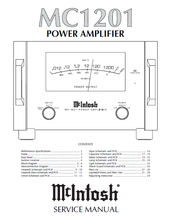 Load image into Gallery viewer, McINTOSH MC1201 SERVICE MANUAL BOOK IN ENGLISH POWER AMPLIFIER