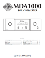 Load image into Gallery viewer, McINTOSH MDA1000 SERVICE MANUAL BOOK IN ENGLISH DA CONVERTER