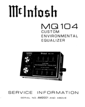 Load image into Gallery viewer, McINTOSH MQ104 SERVICE INFORMATION BOOK IN ENGLISH CUSTOM ENVIRONMENTAL EQUALIZER
