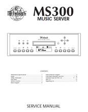 Load image into Gallery viewer, McINTOSH MS300 SERVICE MANUAL BOOK IN ENGLISH MUSIC SERVER